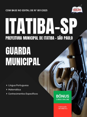 Apostila Prefeitura de Itatiba - SP em PDF - Guarda Municipal 2025