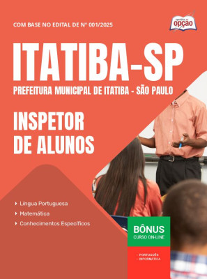 Apostila Prefeitura de Itatiba - SP 2025 - Inspetor de Alunos