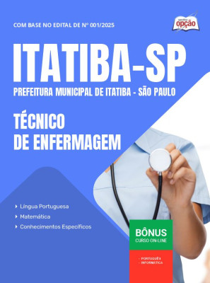 Apostila Prefeitura de Itatiba - SP 2025 - Técnico de Enfermagem