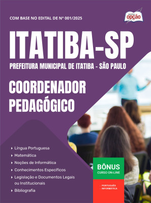 Apostila Prefeitura de Itatiba - SP 2025 - Coordenador Pedagógico