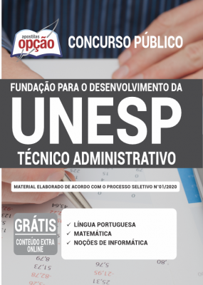 Apostila FUNDUNESP - Técnico Administrativo