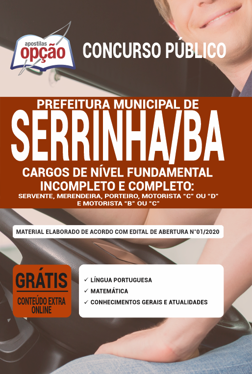 Apostila Prefeitura  de Serrinha - BA - Nível Fundamental