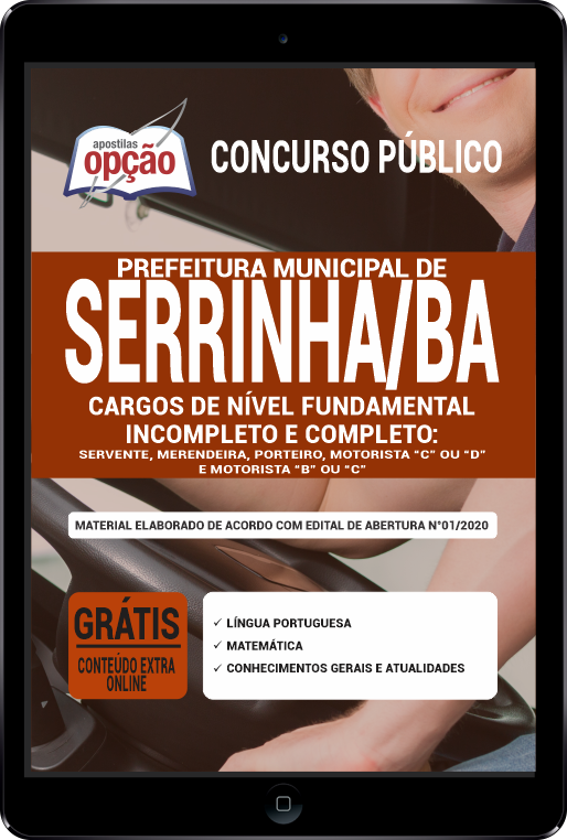 Apostila Prefeitura  de Serrinha-BA PDF - Nível Fundamental