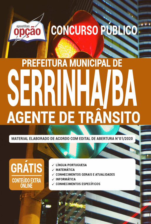 Apostila Prefeitura  de Serrinha-BA - Agente de Trânsito