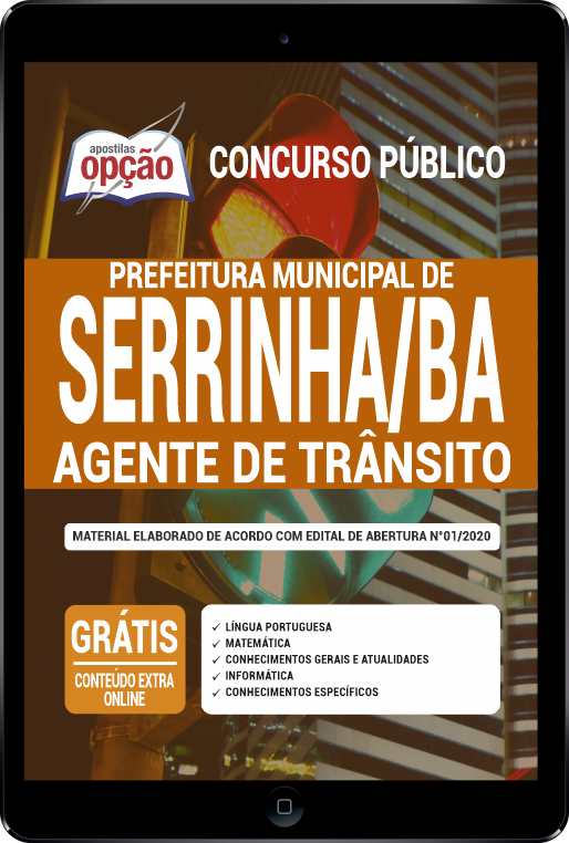 Apostila Prefeitura  de Serrinha-BA PDF - Agente de Trânsito