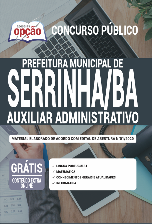 Apostila Prefeitura  de Serrinha-BA - Auxiliar Administrativo