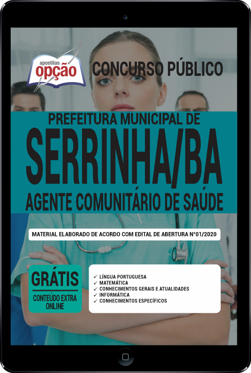 Apostila Prefeitura  de Serrinha - BA PDF - Agente Comunitário de Saúde