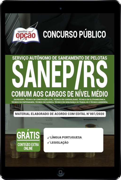 Apostila SANEP-RS PDF - Comum aos Cargos de Nível Médio