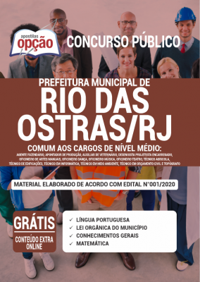 Apostila Prefeitura de Rio das Ostras-RJ - Comum aos Cargos de Nível Médio