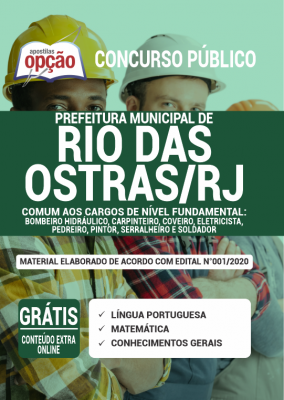 Apostila Prefeitura de Rio das Ostras - RJ - Comum aos Cargos de Nível Fundamental