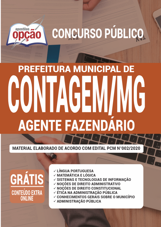 Apostila Prefeitura de Contagem - MG - Agente Fazendário