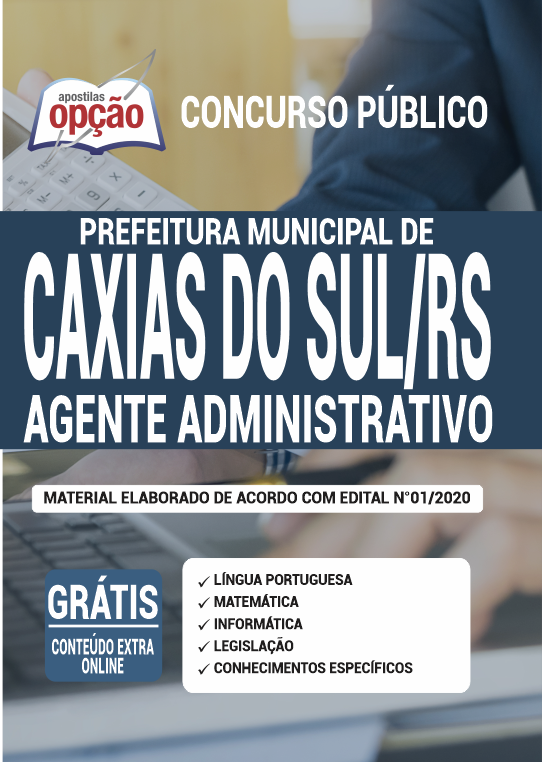 Apostila Prefeitura  de Caxias do Sul-RS-Agente Administrativo