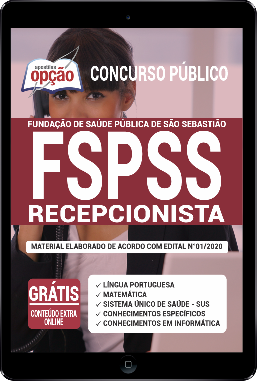 Apostila FSPSS-SP PDF - Recepcionista