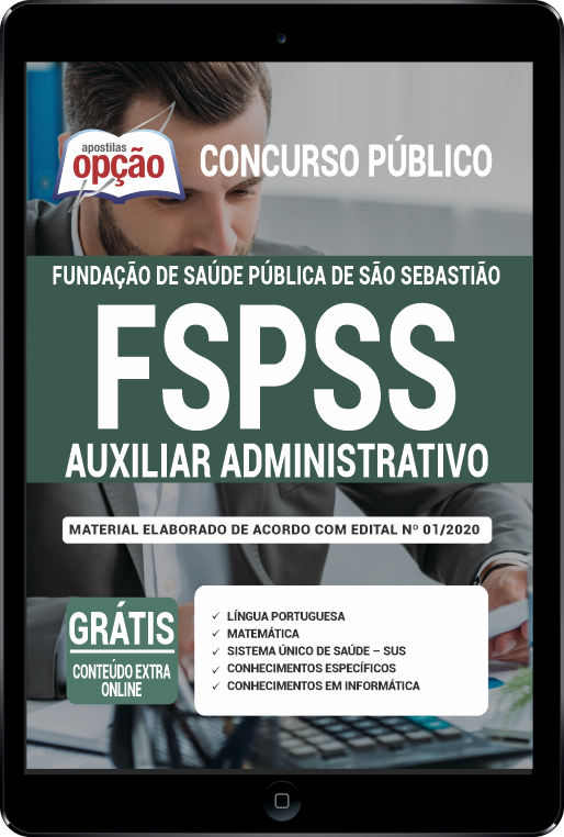 Apostila FSPSS - SP PDF - Auxiliar Administrativo