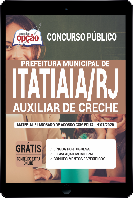 Apostila Prefeitura de Itatiaia - RJ em PDF - Auxiliar de Creche