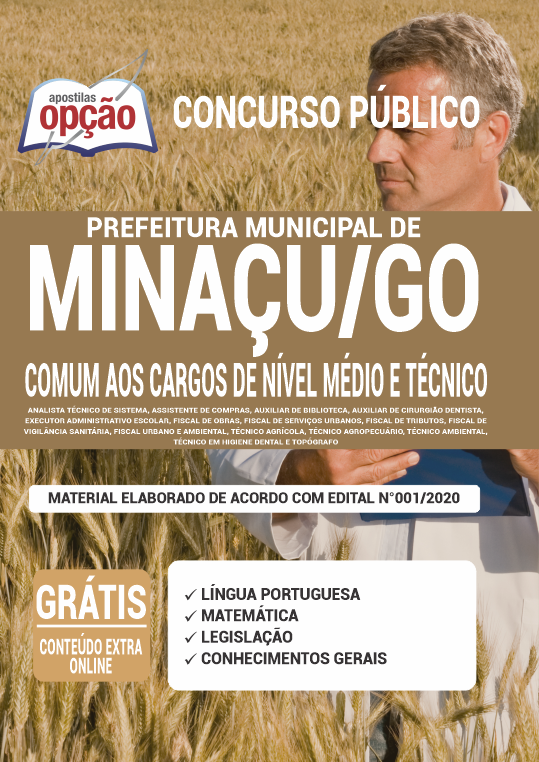 Apostila Prefeitura de Minaçu - GO - Nível Médio e Técnico