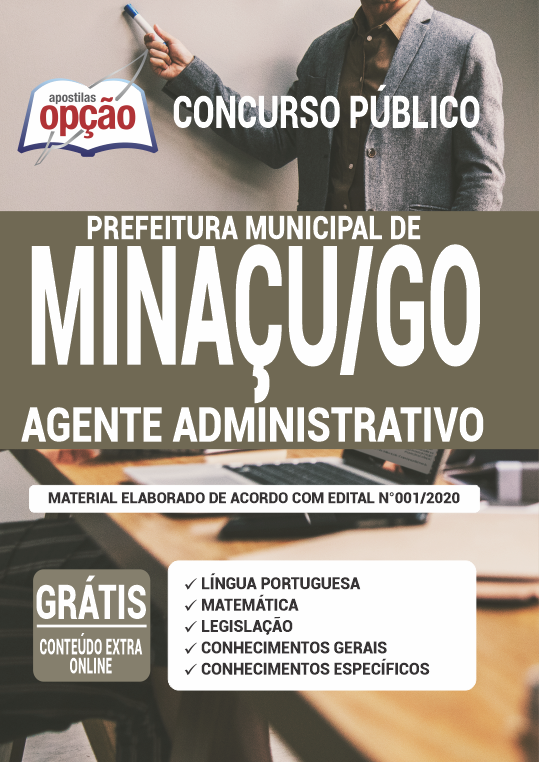 Apostila Prefeitura de Minaçu - GO - Agente Administrativo