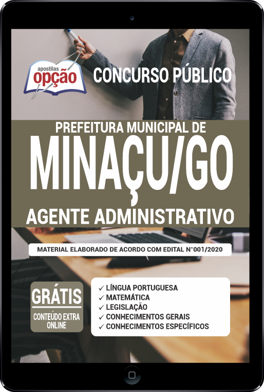 Apostila Prefeitura de Minaçu-GO PDF - Agente Administrativo