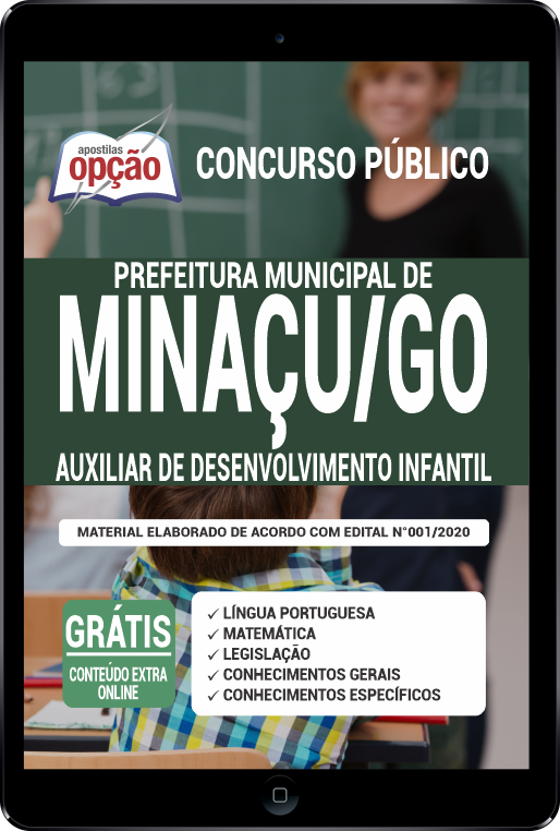 Apostila Prefeitura de Minaçu-GO PDF - Aux de Desenvol Infantil