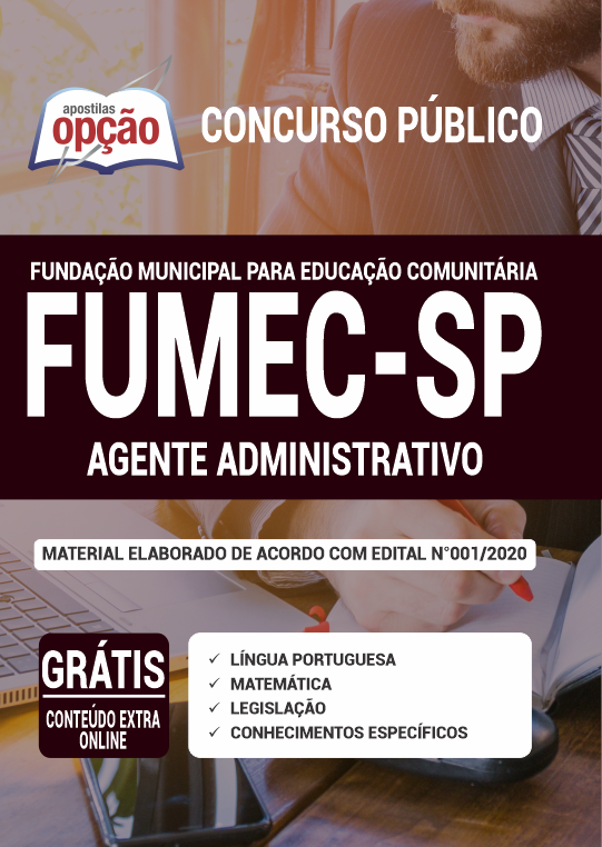 Apostila FUMEC-SP - Agente Administrativo