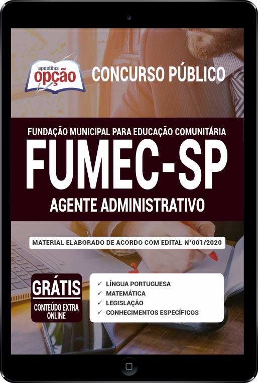 Apostila FUMEC-SP PDF - Agente Administrativo