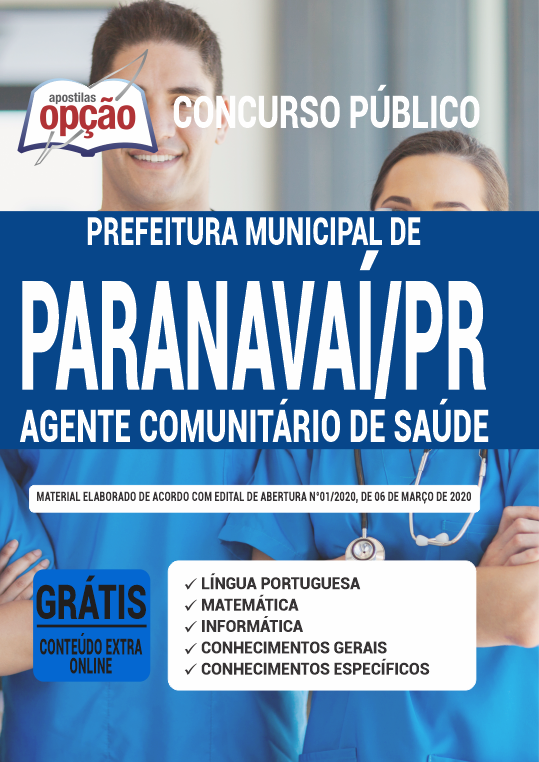 Apostila Prefeitura de Paranavaí - PR - Agt Comunitário de Saúde