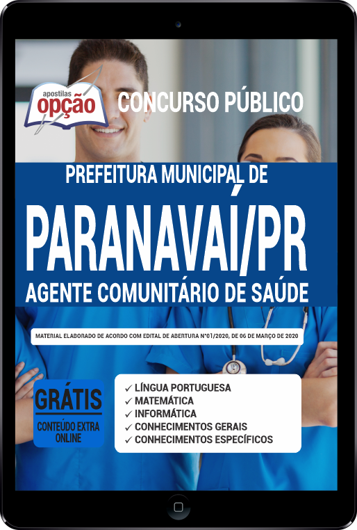 Apostila Prefeitura  de Paranavaí - P PDF - Agente Comunitário de Saúde