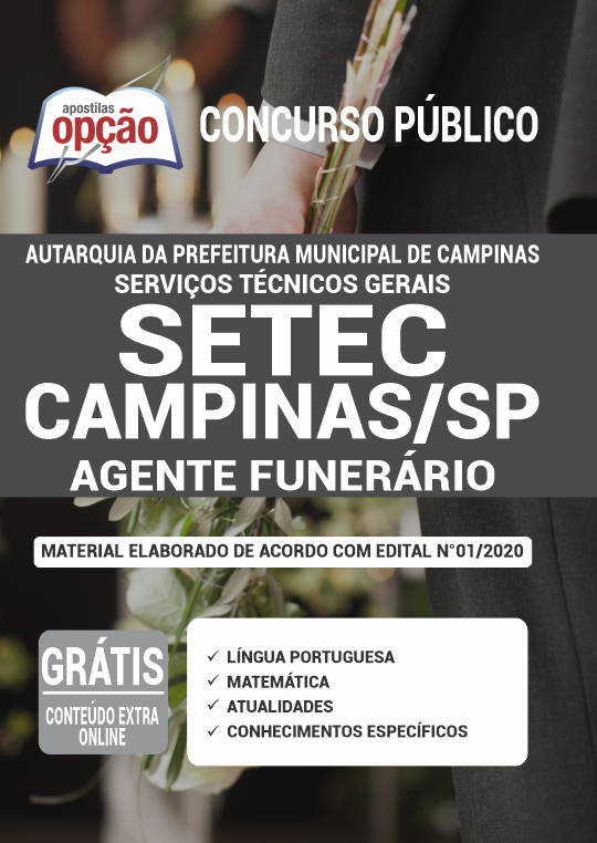 Apostila SETEC-SP 2021 - Agente Funerário