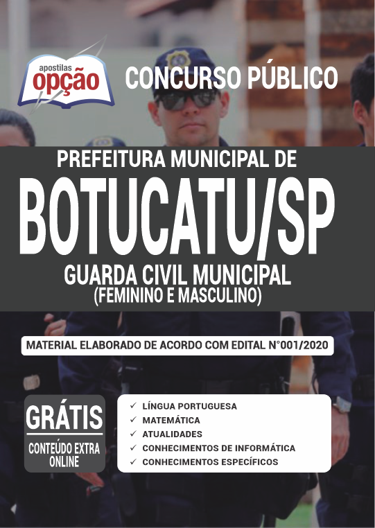 Apostila Prefeitura de Botucatu - SP - Guarda Civil Municipal