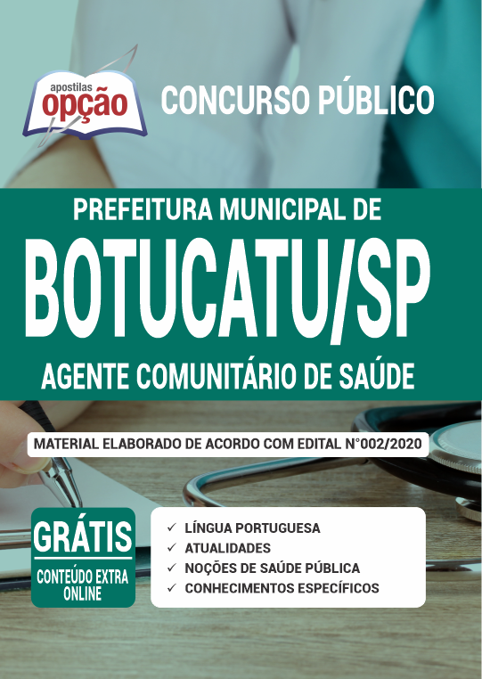 Apostila Prefeitura de Botucatu - SP - Agt Comunitário de Saúde