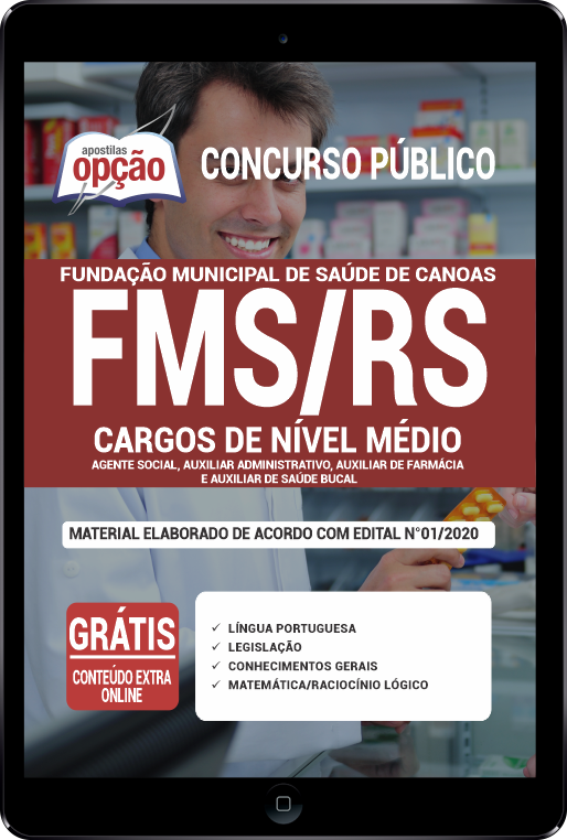 Apostila FMS-RS em PDF - Comum aos Cargos de Nível Médio