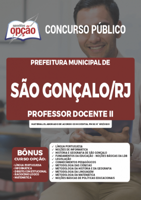 Apostila Prefeitura de São Gonçalo - RJ - Professor Docente II 