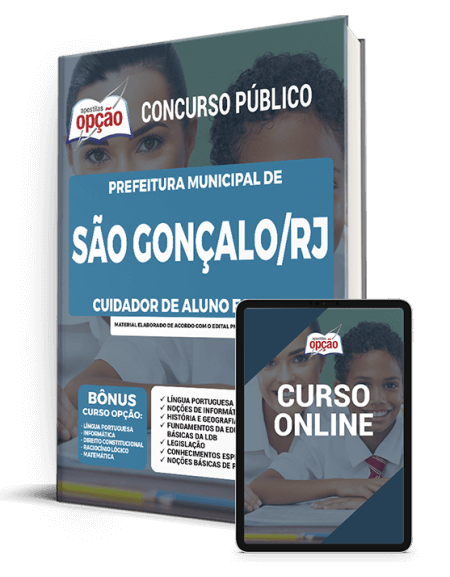 Apostila Prefeitura  de São Gonçalo - RJ 2021 - Cuidador de Aluno Especial