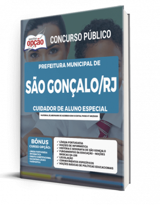 Apostila Prefeitura de São Gonçalo - RJ - Cuidador de Aluno Especial