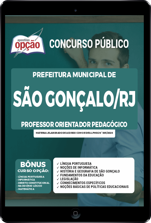 Apostila Prefeitura  de São Gonçalo - RJ PDF - Professor Orientador 2021