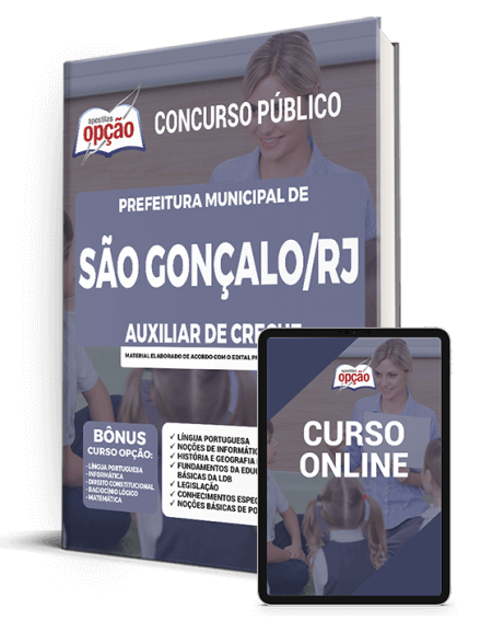 Apostila Prefeitura  de São Gonçalo - RJ 2021 - Auxiliar de Creche