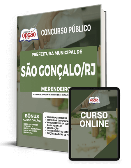 Apostila Prefeitura  de São Gonçalo - RJ 2021 - Merendeiro