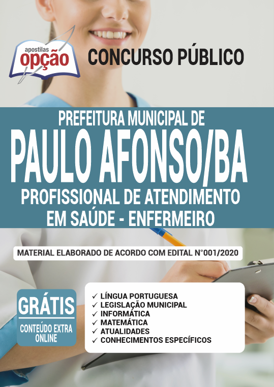 Apostila Prefeitura  de Paulo Afonso - BA - Enfermeiro