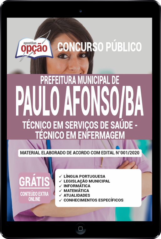 Apostila Prefeitura  de São Gonçalo - RJ em PDF - Tec em Enfermagem