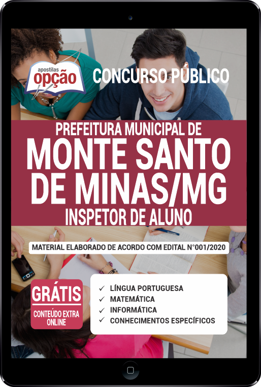 Apostila Prefeitura  de Monte Santo de Minas- MG PDF - Inspetor de Aluno