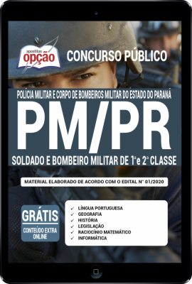 Apostila PM-PR em PDF - Soldado e Bombeiro Militar 2ª Classe -