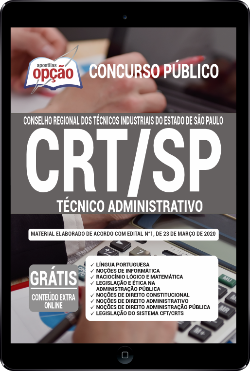 Apostila CRT-SP em PDF - Técnico Administrativo