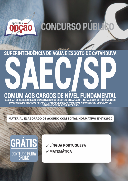 Apostila SAEC-SP - Comum aos Cargos de Nível Fundamental