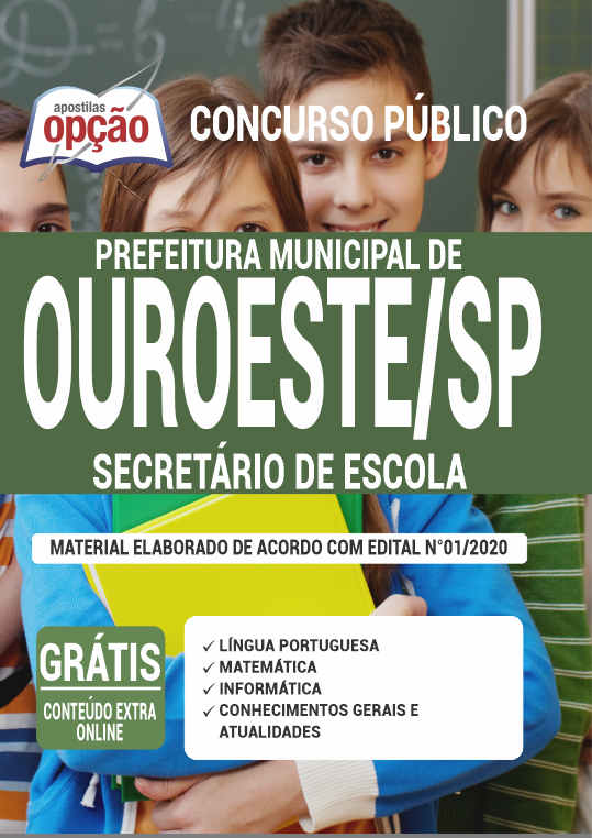 Apostila Prefeitura de Ouroeste - SP - Secretário de Escola