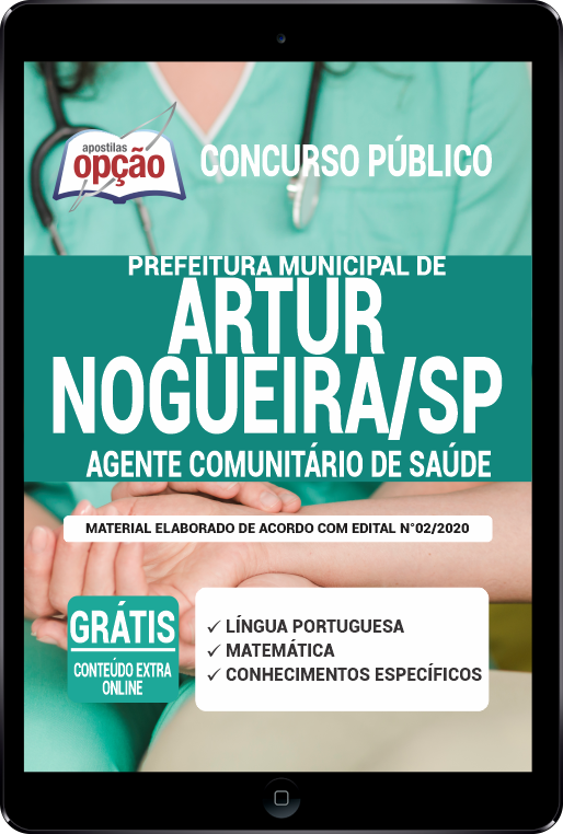 Apostila Prefeitura  de Ouroeste - SP em PDF - Agente Comun de Saúde