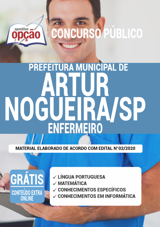 Apostila Prefeitura de Artur Nogueira- SP - Enfermeiro