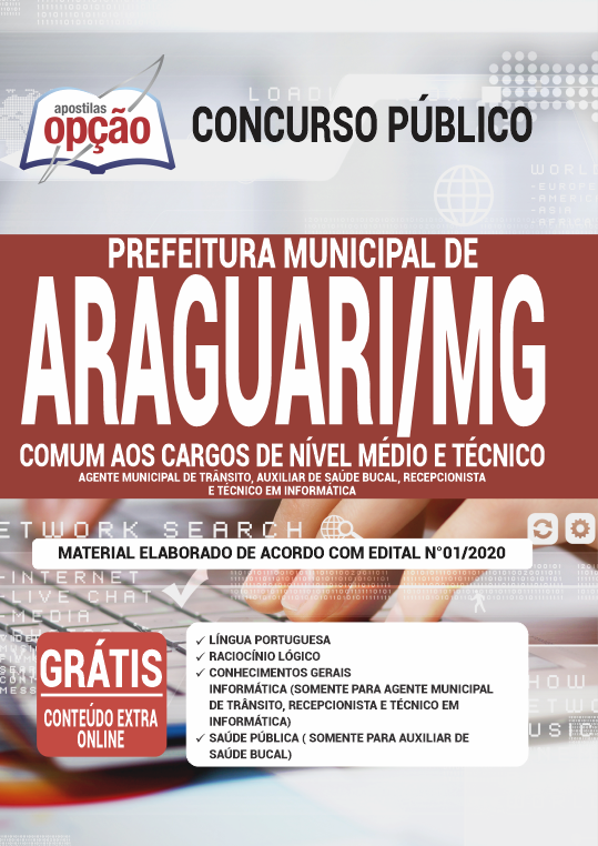 Apostila Prefeitura  de Araguari - MG - Nível Médio e Técnico