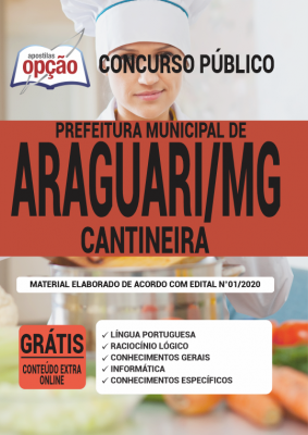 Apostila Prefeitura de Araguari - MG - Cantineira