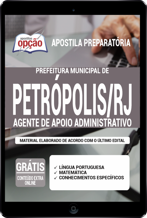 Apostila Prefeitura de Petrópolis - RJ em PDF - Agente de Apoio Adm