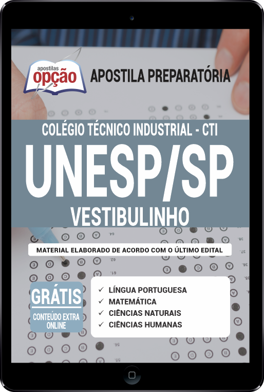 Apostila UNESP-SP - CTI em PDF - Vestibulinho